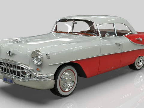 Oldsmobile Super88 Sedan 1955 Low-poly 3D Model