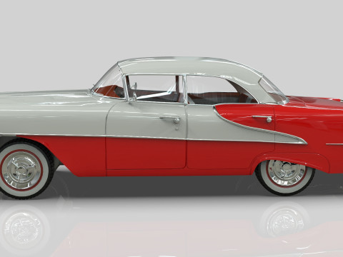 Oldsmobile Super88 Sedan 1955 Low-poly 3D Модель