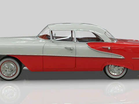 Oldsmobile Super88 Sedan 1955 Low-poly 3D Model