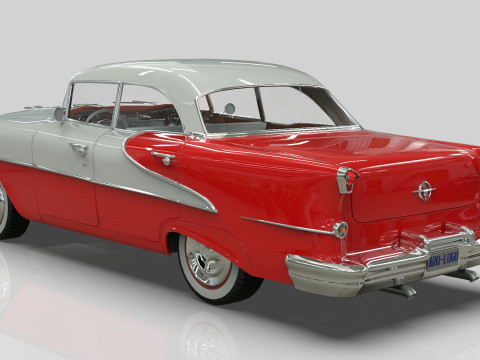 Oldsmobile Super88 Sedan 1955 Low-poly 3D Модель