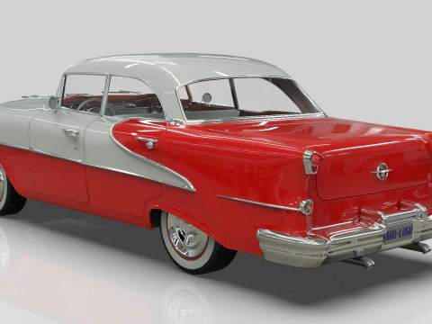 Oldsmobile Super88 Sedan 1955 Low-poly 3D Model