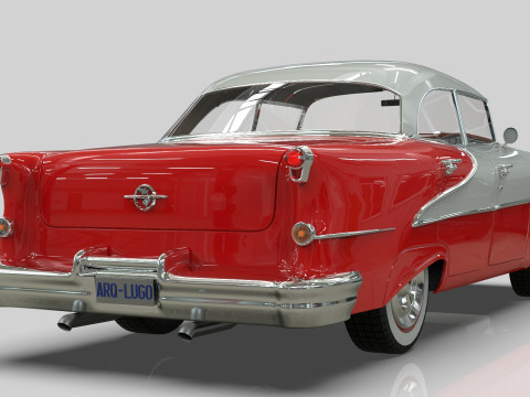 Oldsmobile Super88 Sedan 1955 Low-poly 3D Модель