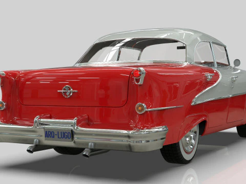 Oldsmobile Super88 Sedan 1955 Low-poly 3D Model