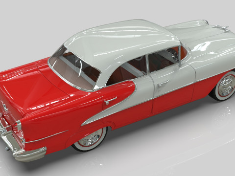 Oldsmobile Super88 Sedan 1955 Low-poly 3D Модель