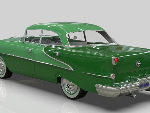 Oldsmobile Super88 Sedan 1955 Low-poly 3D Модель