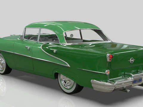 Oldsmobile Super88 Sedan 1955 Low-poly 3D Model