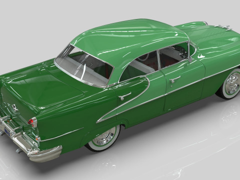 Oldsmobile Super88 Sedan 1955 Low-poly 3D Модель