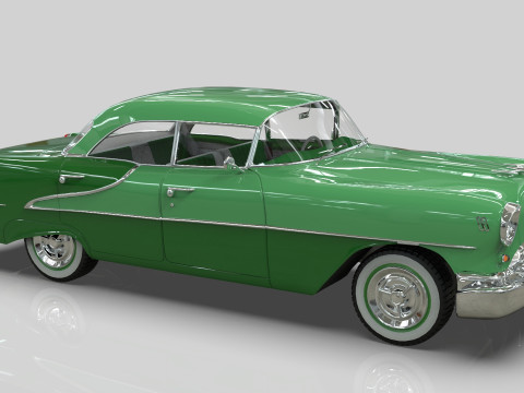 Oldsmobile Super88 Sedan 1955 Low-poly 3D Модель