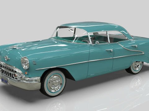 Oldsmobile Super88 Sedan 1955 Low-poly 3D Модель