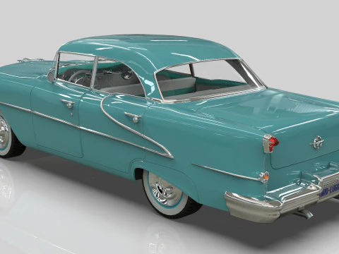 Oldsmobile Super88 Sedan 1955 Low-poly 3D Model