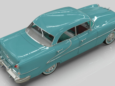 Oldsmobile Super88 Sedan 1955 Low-poly 3D Модель