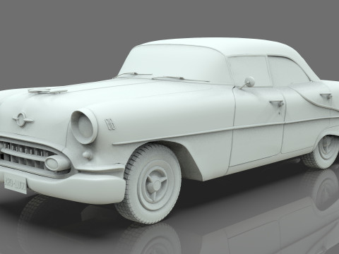 Oldsmobile Super88 Sedan 1955 Low-poly 3D Модель