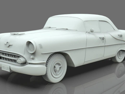 Oldsmobile Super88 Sedan 1955 Low-poly 3D Model