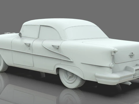 Oldsmobile Super88 Sedan 1955 Low-poly 3D Model