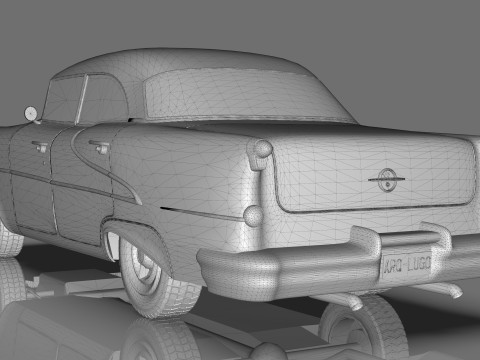 Oldsmobile Super88 Sedan 1955 Low-poly 3D Модель
