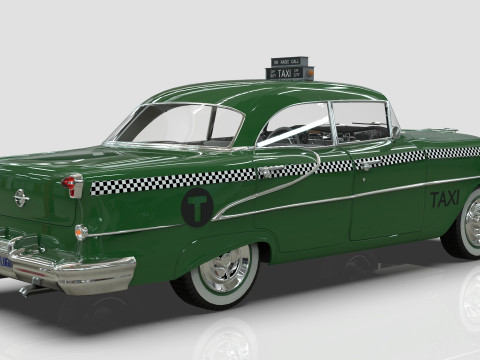 Oldsmobile Super 88 Taxi 1955 Low-poly 3D Модель