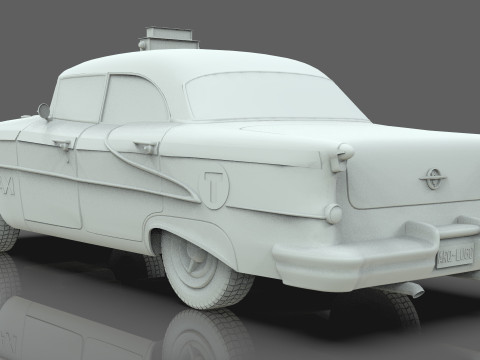 Oldsmobile Super 88 Taxi 1955 Low-poly 3D Модель