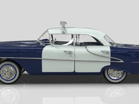 Oldsmobile Super 88 Police Patrol 1955 3D Model