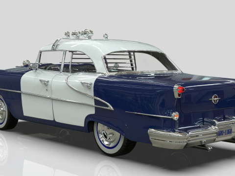 Oldsmobile Super 88 Police Patrol 1955 3D Модель