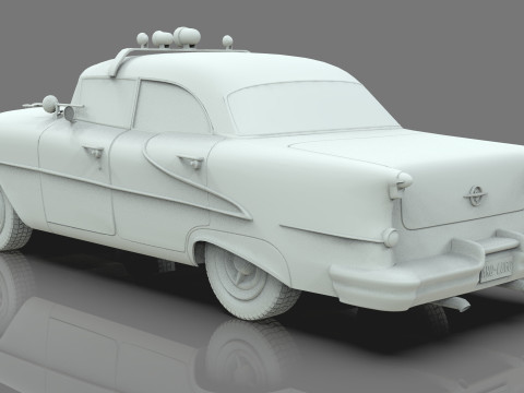 Oldsmobile Super 88 Police Patrol 1955 3D Модель