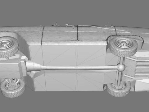Oldsmobile Super 88 Police Patrol 1955 3D Model