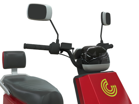 Electric scooter 3D-Modell