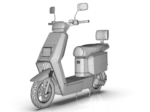 Electric scooter 3D-Modell