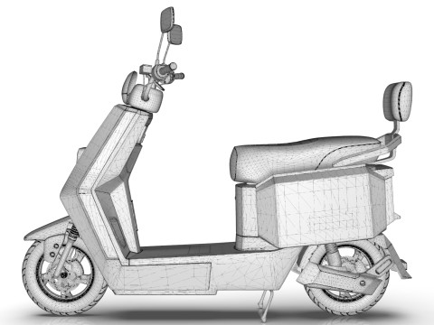 Electric scooter 3D-Modell