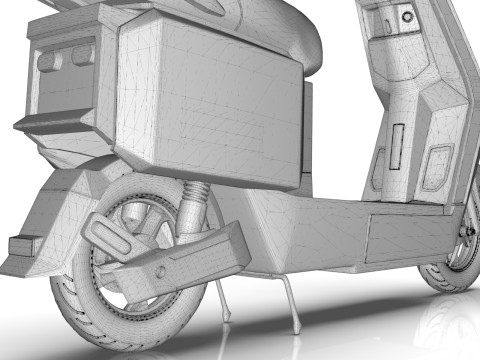 Electric scooter 3D-Modell