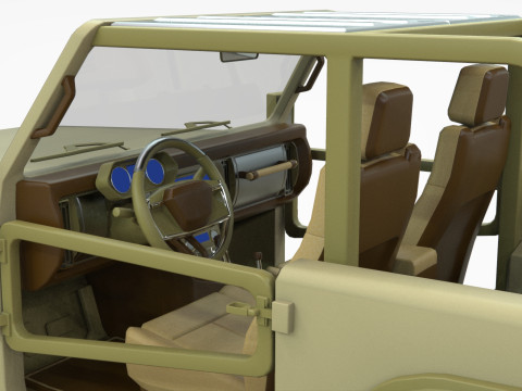 Jeep Wrangler Willys Concept 2023 Low-poly 3D मॉडल