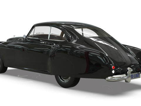 Bentley R-Type Continental 1952 Low-poly Modelo 3D