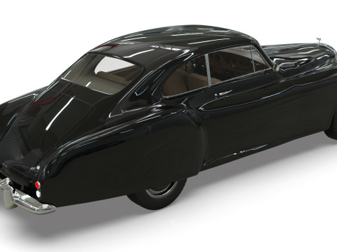 Bentley R-Type Continental 1952 Low-poly Modelo 3D