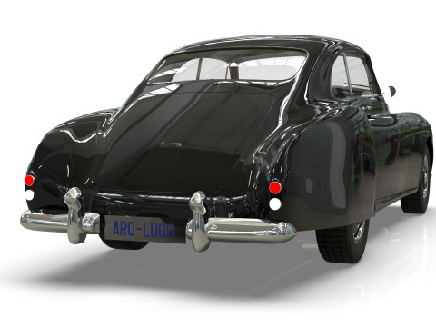 Bentley R-Type Continental 1952 Low-poly Modelo 3D