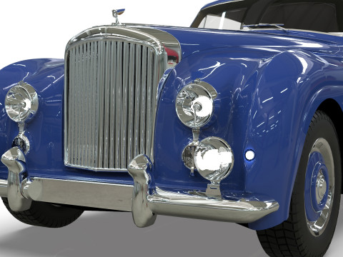 Bentley R-Type Continental 1952 Low-poly Modelo 3D