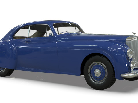 Bentley R-Type Continental 1952 Low-poly Modelo 3D