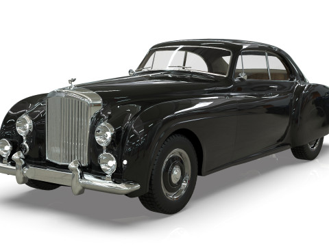 Bentley R-Type Continental 1952 Low-poly Modelo 3D