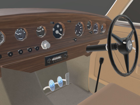 Bentley R-Type Continental 1952 Low-poly Modelo 3D