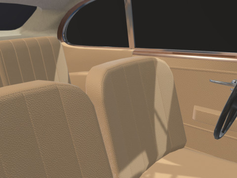 Bentley R-Type Continental 1952 Low-poly Modelo 3D