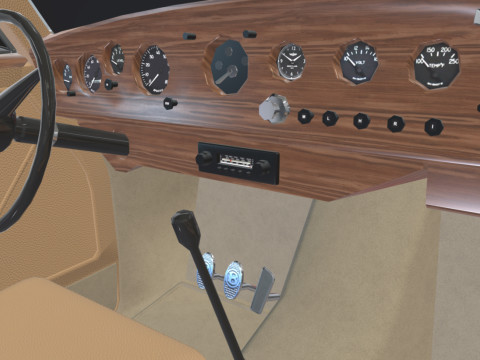 Bentley R-Type Continental 1952 Low-poly Modelo 3D