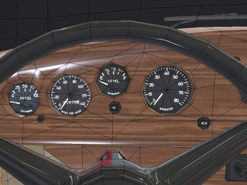 Bentley R-Type Continental 1952 Low-poly Modelo 3D