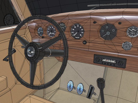 Bentley R-Type Continental 1952 Low-poly Modelo 3D