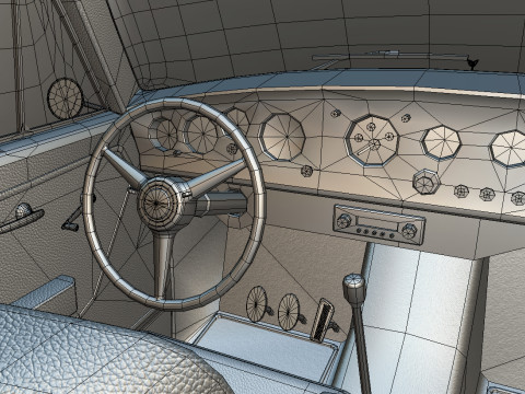 Bentley R-Type Continental 1952 Low-poly Modelo 3D