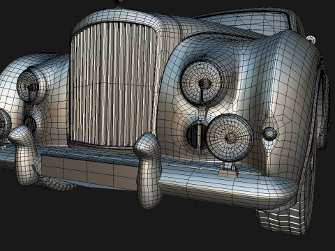 Bentley R-Type Continental 1952 Low-poly Modelo 3D