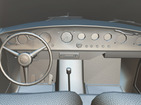 Bentley R-Type Continental 1952 Low-poly Modelo 3D