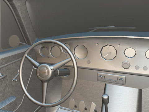 Bentley R-Type Continental 1952 Low-poly Modelo 3D