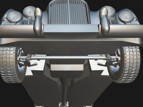 Bentley R-Type Continental 1952 Low-poly Modelo 3D