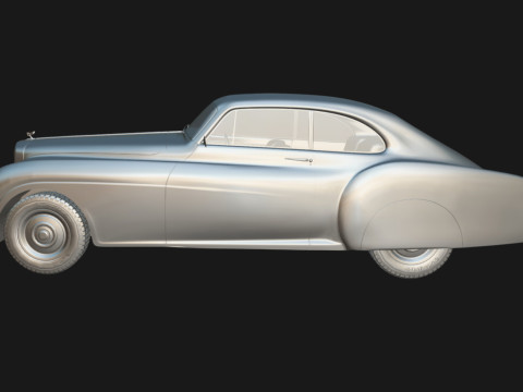 Bentley R-Type Continental 1952 Low-poly Modelo 3D