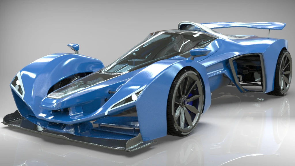 Delage D12 Basso poli Modello 3D .c4d .max .obj .3ds .fbx .stl .blend 