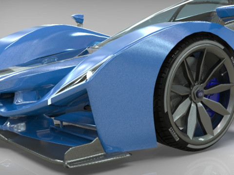 Delage D12 Low-poly 3D Model