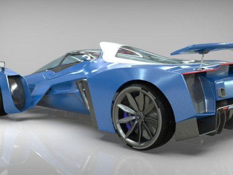 Delage D12 Low-poly 3D Model